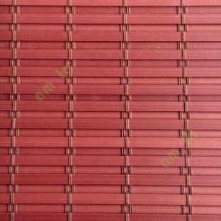 Orange brown color horizontal stripes flat scale vertical thread stripes with overlapping design rollup mechanism PVC Blinds 